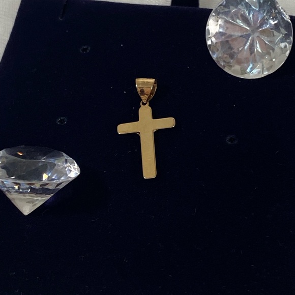 10K YELLOW GOLD Jesus on crucifix cross pendant REAL GOLD 1” - Picture 4 of 10